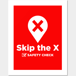 Skip the X Posters and Art